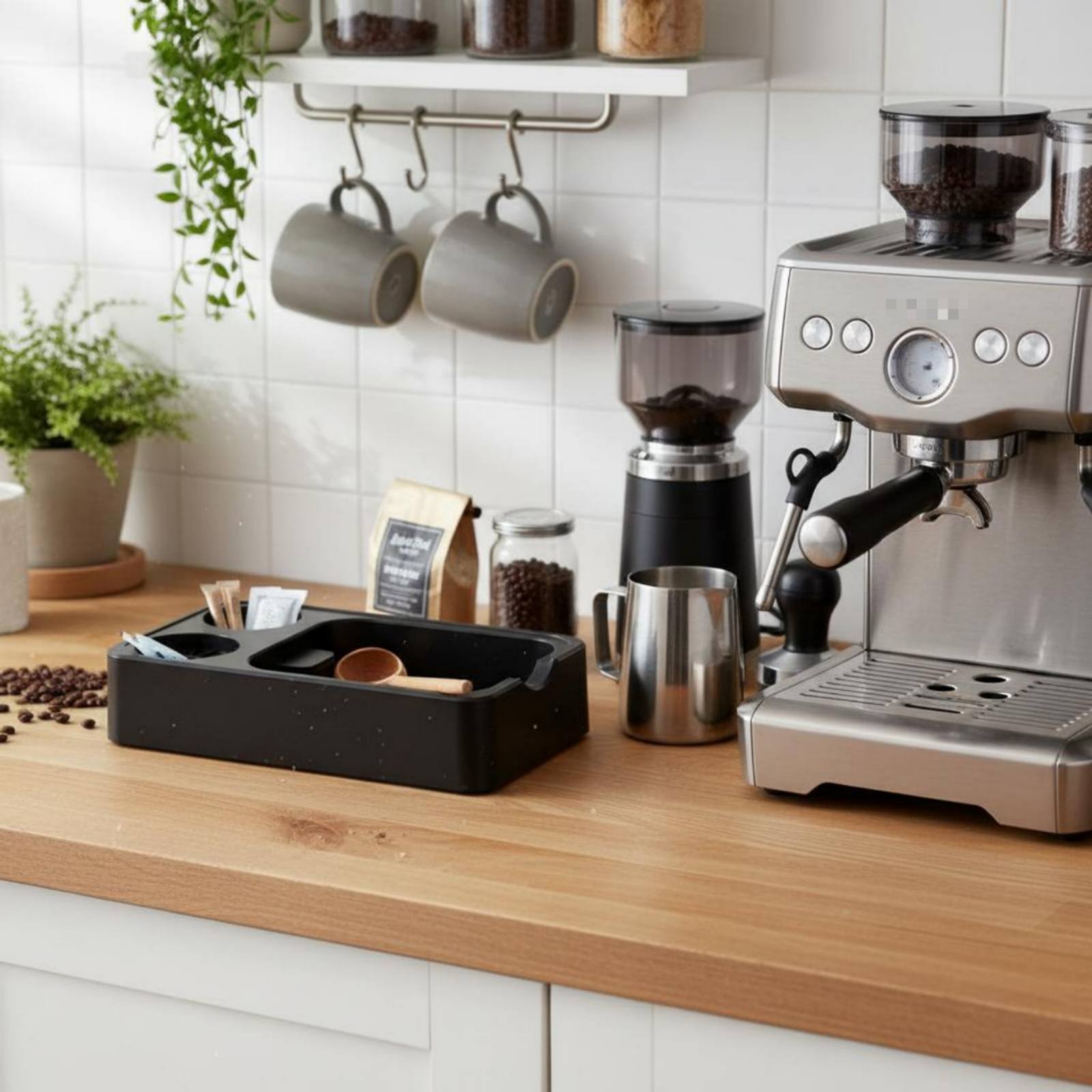 Coffee Knock Box - Station de Tamponnage et de Nettoyage