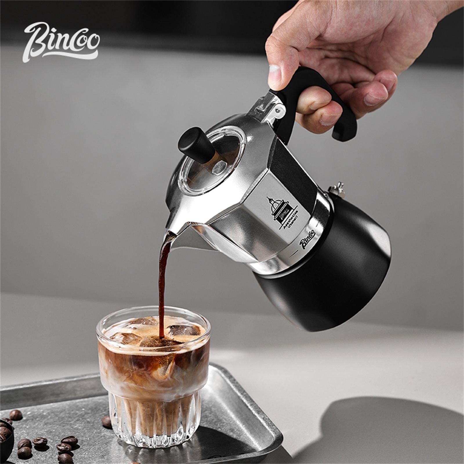 Coffee Equipment Machine - BINCOO Pot Moka à Double Valve,
