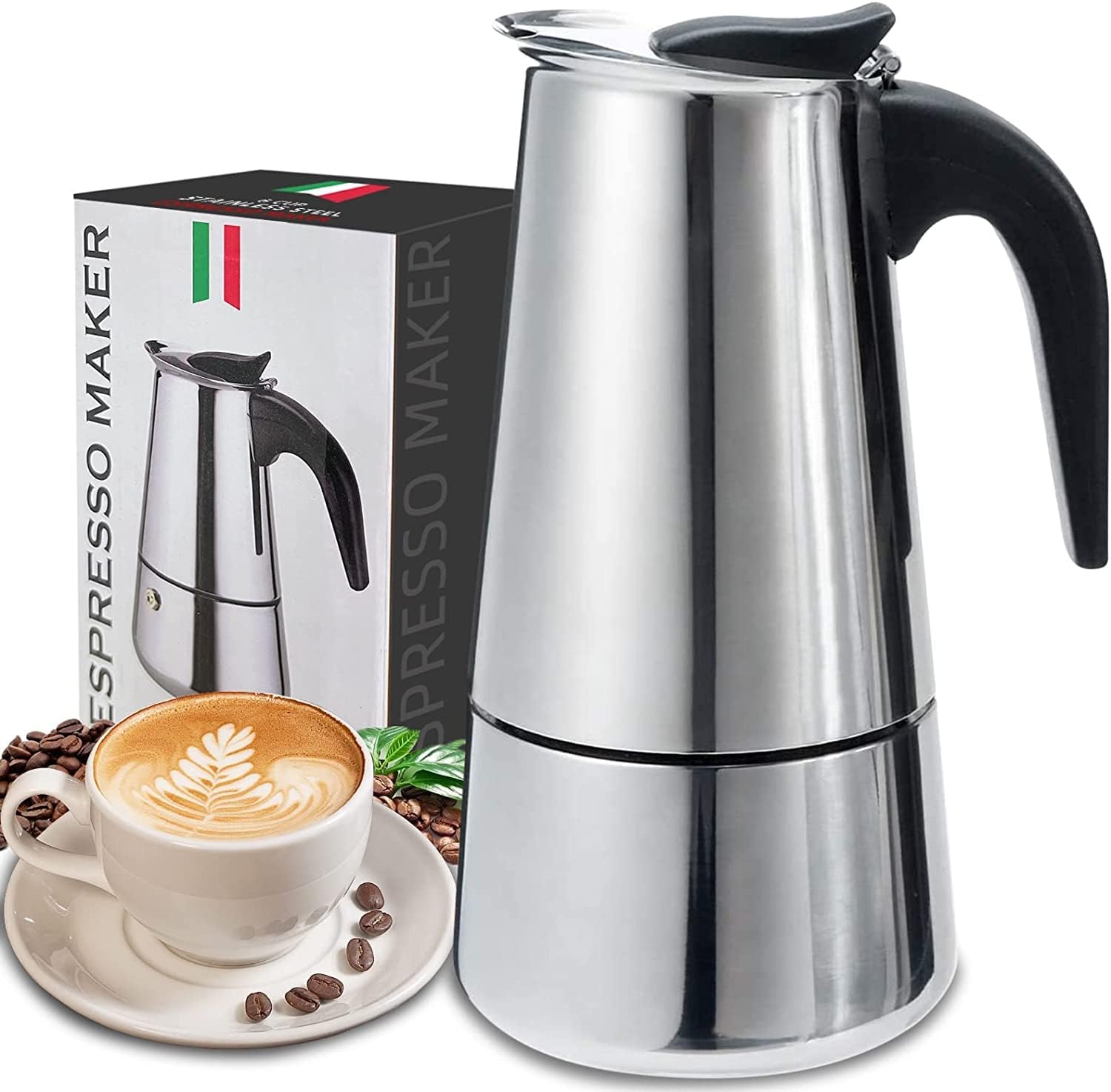 Coffee Equipment Machine - 4/6/9 Tasses Moka Pot Caffe Machine