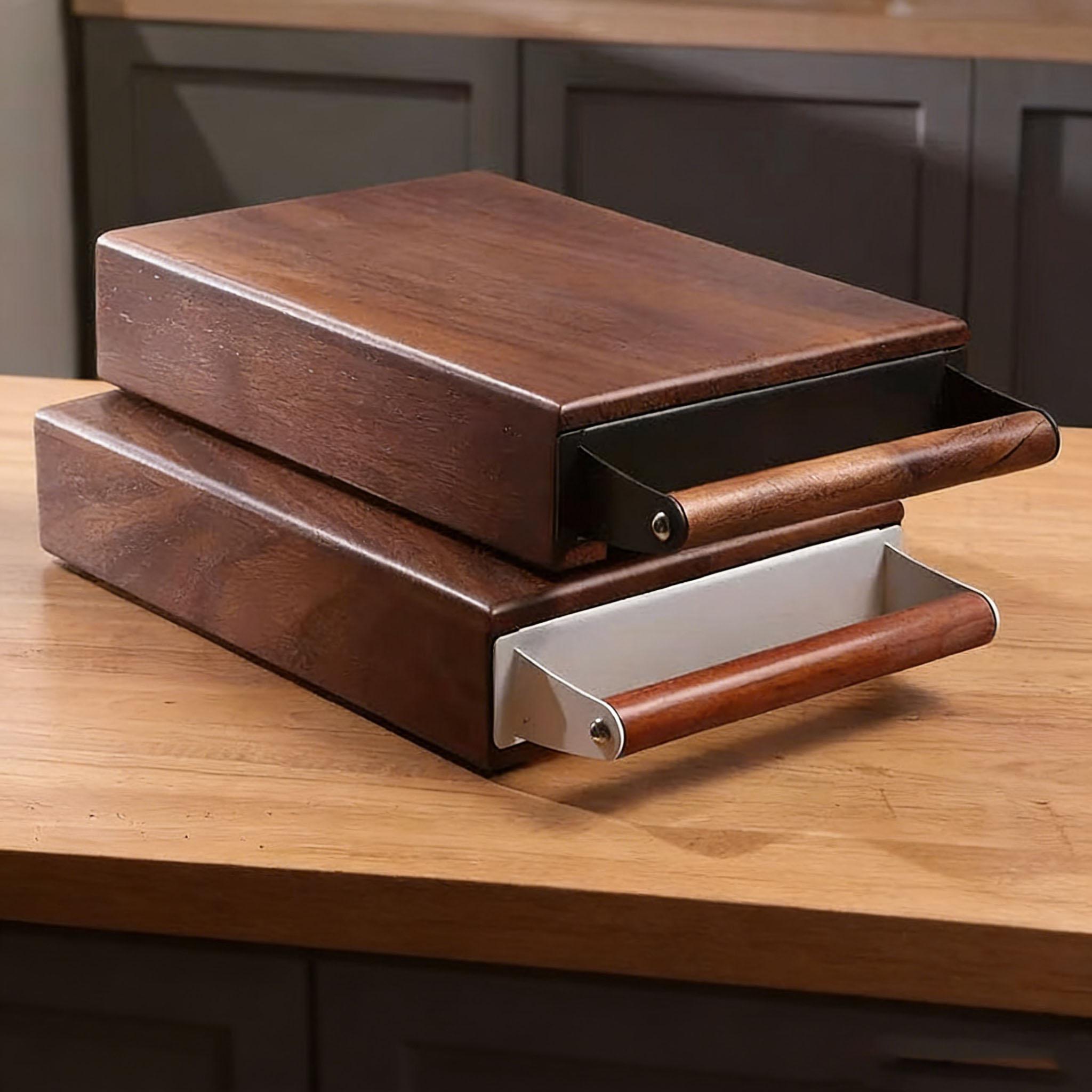 Coffee Knock Box - Boîte à café en noyer, boîte