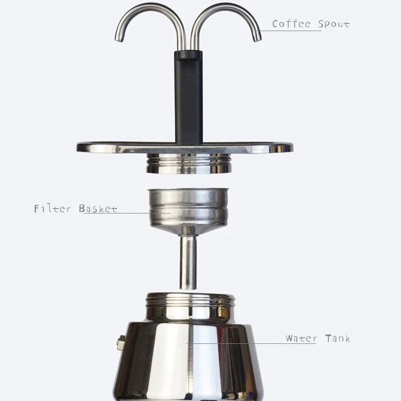200ML Mini Moka Pot Double Tub - Coffee Equipment Wholesale avis et prix