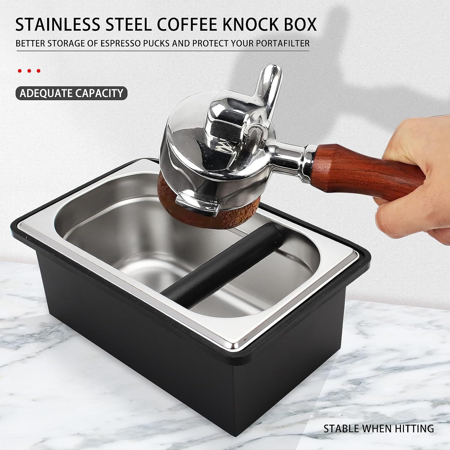 Boîte à café expresso en acier - Coffee Knock Box avis et prix