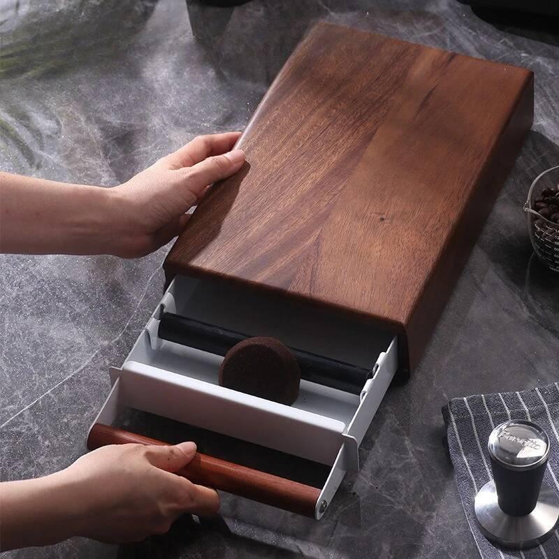 Boîte à café en noyer, boîte à - Coffee Knock Box avis et prix