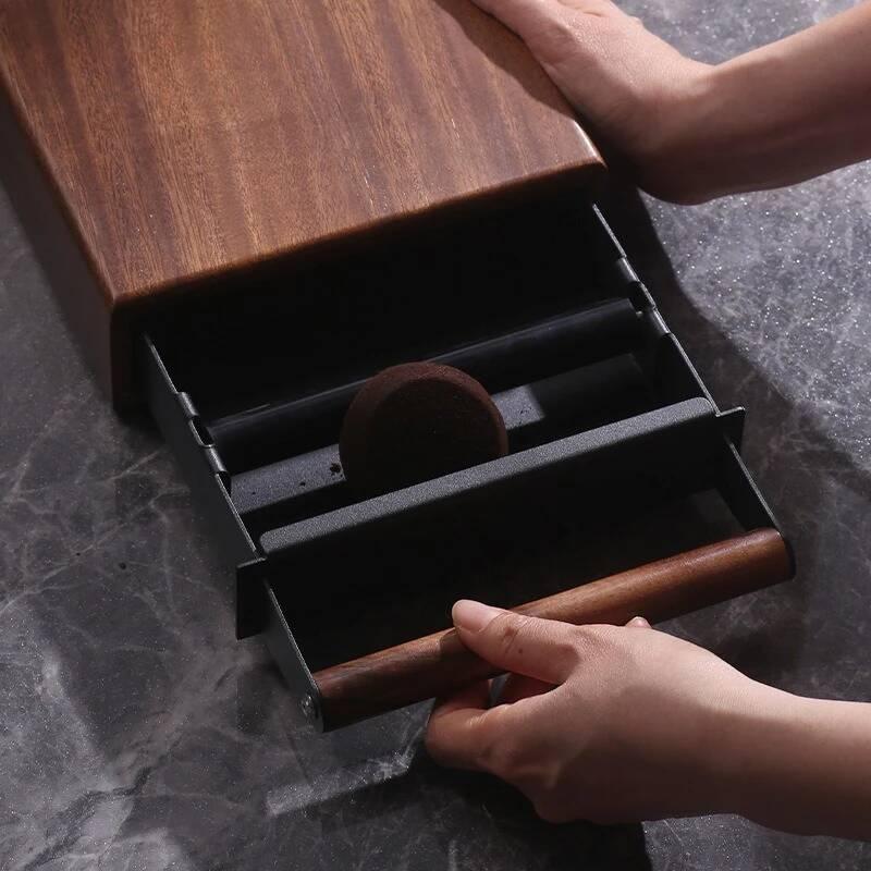 Boîte à café en noyer, boîte à - Coffee Knock Box avis et prix